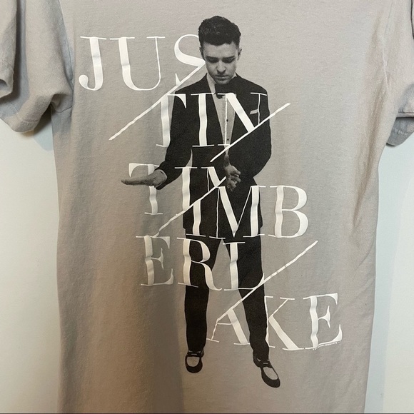 Justin Timberlake World Tour 2013 2014 Tee Shirt made with 100% Ring Spun Cotton - Picture 2 of 6